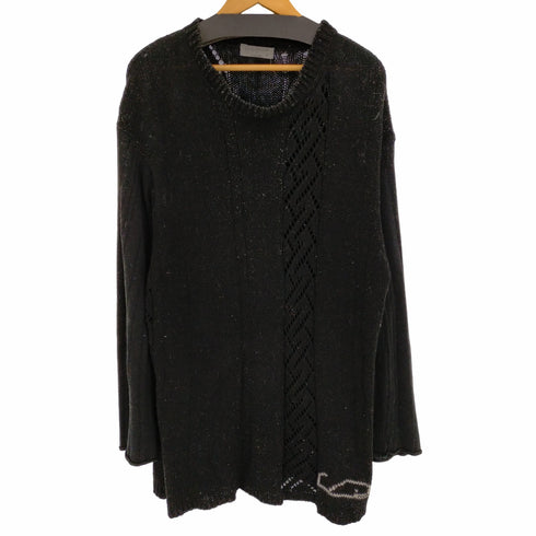 ヨウジヤマモトプールオム Yohji Yamamoto POUR HOMME オーバーサイズ シアーコットンニット メンズ JPN:3
