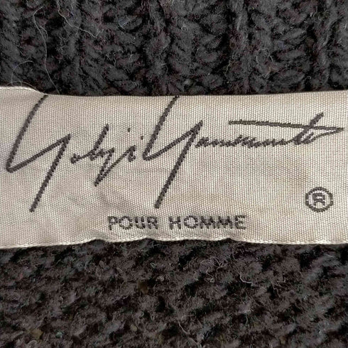 ヨウジヤマモトプールオム Yohji Yamamoto POUR HOMME オーバーサイズ シアーコットンニット メンズ JPN:3