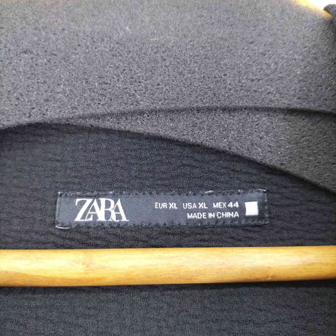 ザラ ZARA ドローコード付き 比翼フーデッドジャケット メンズ XL