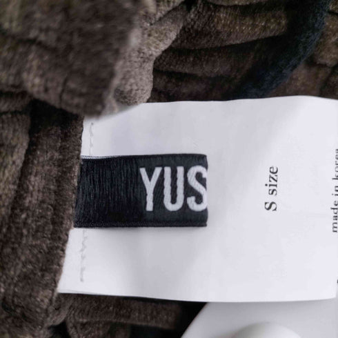 YUSE 23AW VELOUR PIPING WIDE TRACK メンズ JPN:S