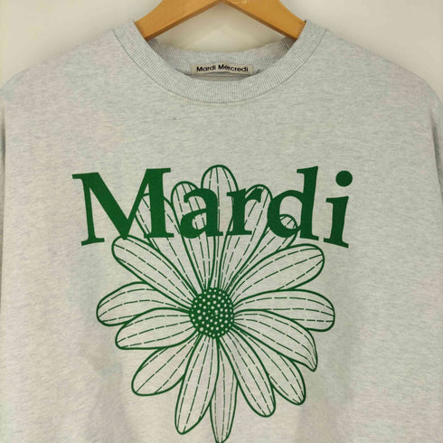 マルディメクルディ Mardi Mercredi フラワーロゴプリント クルーネックスウェット レディース FREE
