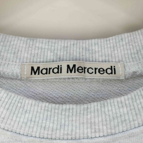 マルディメクルディ Mardi Mercredi フラワーロゴプリント クルーネックスウェット レディース FREE