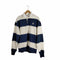 スパオ SPAO ボーダー柄 スウェットラガーシャツ メンズ JPN:M