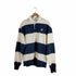 スパオ SPAO ボーダー柄 スウェットラガーシャツ メンズ JPN:M