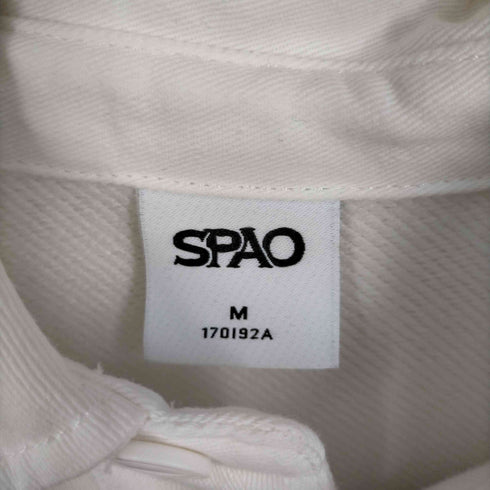 スパオ SPAO ボーダー柄 スウェットラガーシャツ メンズ JPN:M