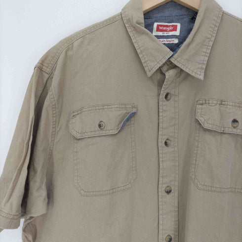 ラングラー Wrangler 90-00S フラップポケット S/S ワークシャツ メンズ import:XL