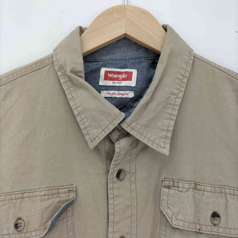 ラングラー Wrangler 90-00S フラップポケット S/S ワークシャツ メンズ import:XL