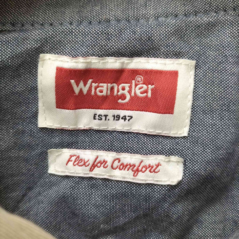 ラングラー Wrangler 90-00S フラップポケット S/S ワークシャツ メンズ import:XL