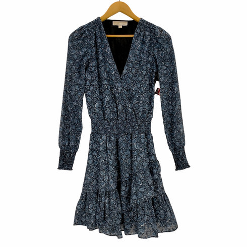 マイケルマイケルコース Michael Michael Kors Metallic Floral Georgette Smocked Dress レディース XXS