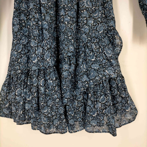 マイケルマイケルコース Michael Michael Kors Metallic Floral Georgette Smocked Dress レディース XXS
