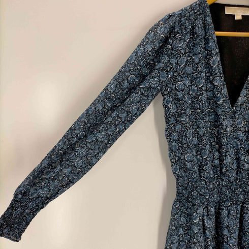 マイケルマイケルコース Michael Michael Kors Metallic Floral Georgette Smocked Dress レディース XXS