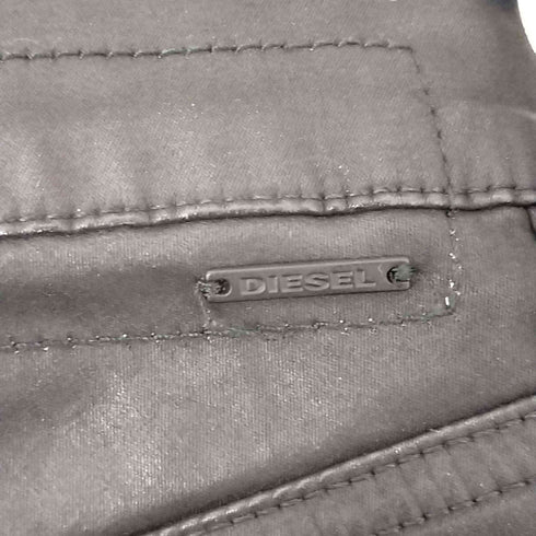 ディーゼル DIESEL エコレザー 裾ジップレギンス レディース W32-L30