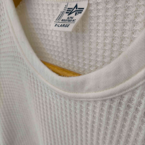 アルファインダストリーズ ALPHA INDUSTRIES ワッフルロングスリーブサーマル 長袖 メンズ JPN:XL