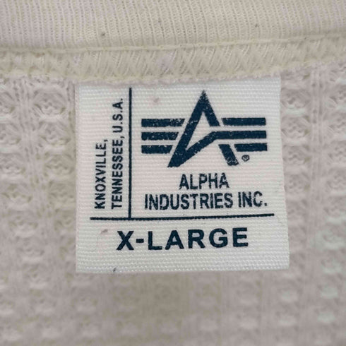 アルファインダストリーズ ALPHA INDUSTRIES ワッフルロングスリーブサーマル 長袖 メンズ JPN:XL