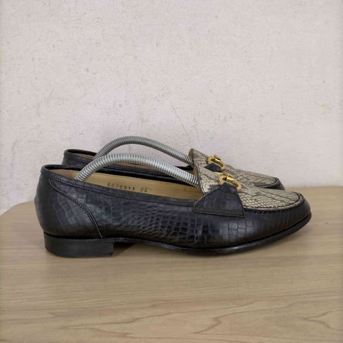 OPELKA AOYAMA} VIBRAMソール パイソン柄 コインローファー レディース 24EE 24cm