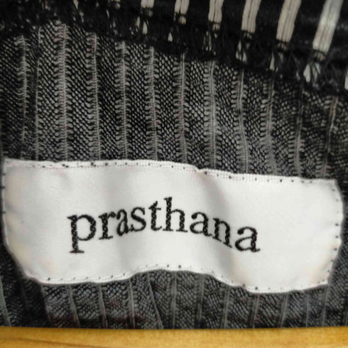 プラスターナ prasthana ストライプノースリーブカットソー メンズ 1(M)