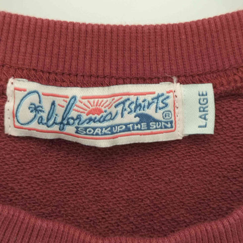 カリフォルニアティーシャツ CALIFORNIA T-SHIRT カレッジプリントクルースウェット レディース JPN:L