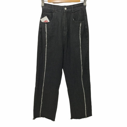 nemne store フリンジストレートデニムパンツ レディース JPN:M