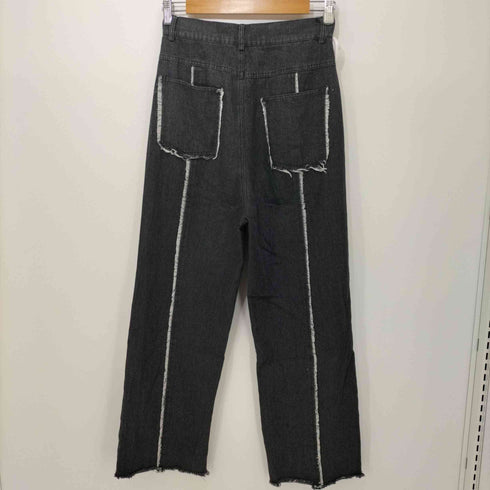 nemne store フリンジストレートデニムパンツ レディース JPN:M