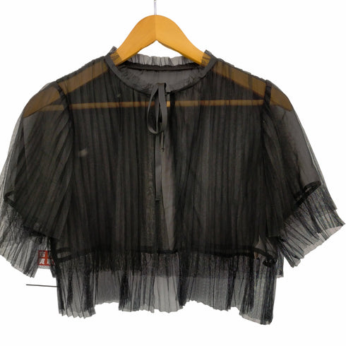 ドットアンドストライプス Dot and Stripes シアープリーツリボンブラウス レディース FREE