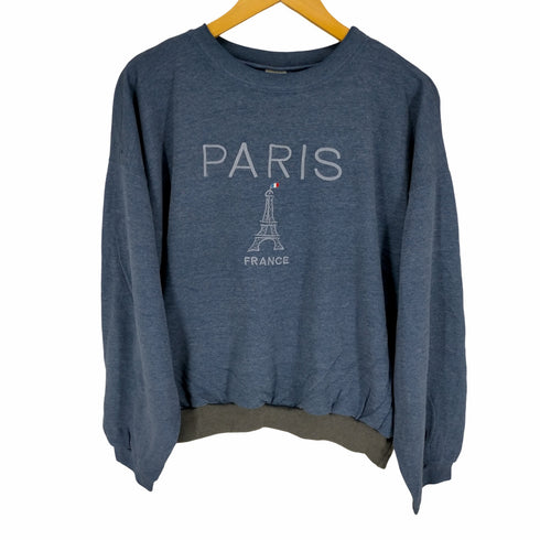 フランス製 エッフェル塔刺繍トレーナー メンズ