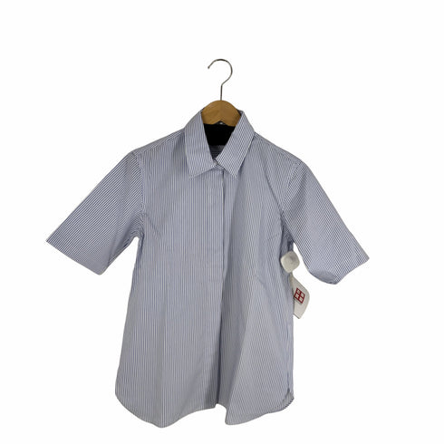 メーカーズシャツカマクラ Makers Shirt 鎌倉 SMART CLOTH ストライプ柄 半袖 ボタンダウンシャツ レディース 11