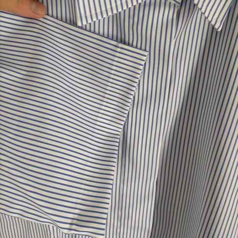 メーカーズシャツカマクラ Makers Shirt 鎌倉 SMART CLOTH ストライプ柄 半袖 ボタンダウンシャツ レディース 11