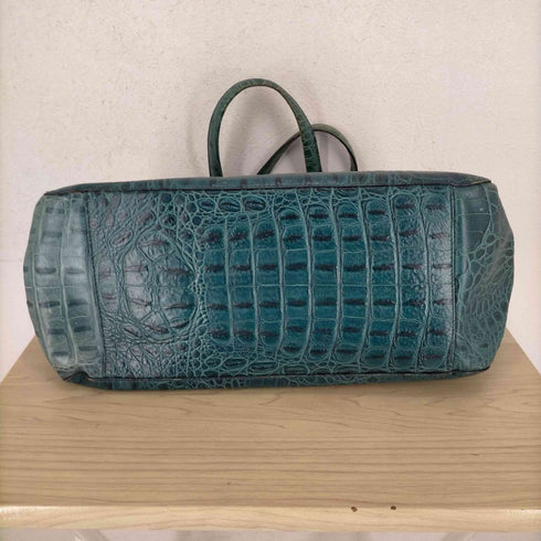 フルラ FURLA ルーマニア製 クロコダイル型押し レザーハンドバッグ レディース