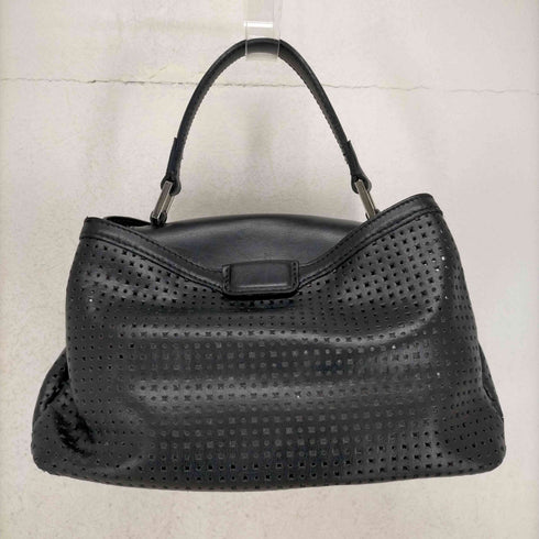 ジャンニキャリーニ GIANNI CHIARINI イタリア製 パンチング レザーハンドバッグ レディース