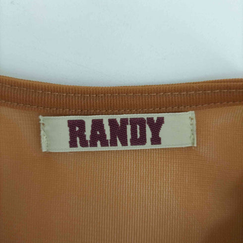 ランディ RANDY 23SS ショルダージップクルーネックトップス メンズ