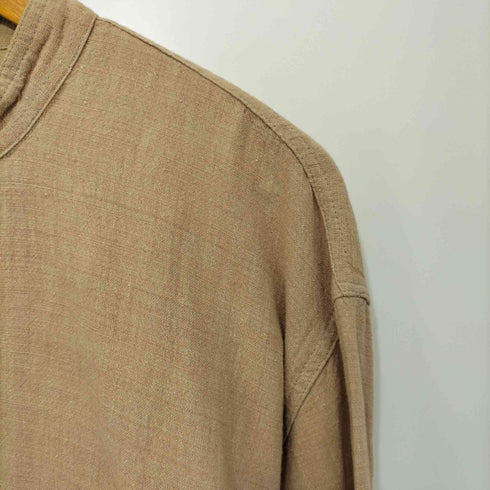 ファブインディア fabindia オーバーサイズ コットンヘンリーネックシャツ メンズ 42