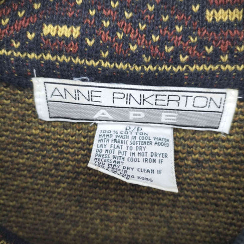 ANNE PINKERTON APE 総柄 モックネックニット メンズ P/P
