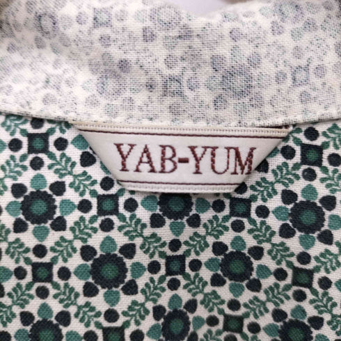 ヤブヤム YAB-YUM 総柄 インサイドアウト ロングシャツ メンズ