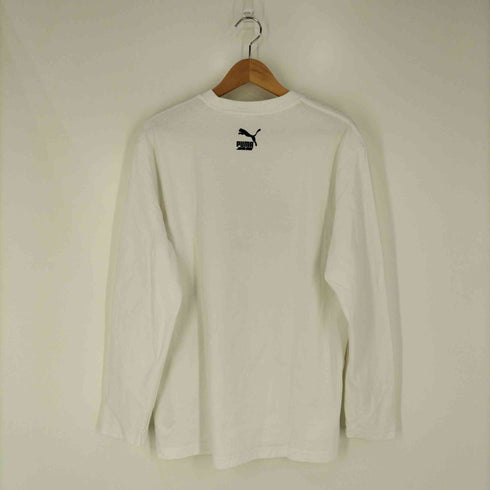 プーマ PUMA ロゴプリント クルーネックカットソー 長袖Tシャツ メンズ import:M
