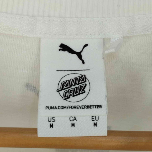 プーマ PUMA ロゴプリント クルーネックカットソー 長袖Tシャツ メンズ import:M