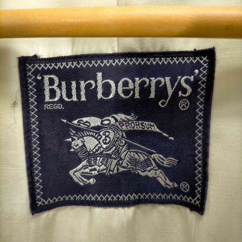 バーバリーズ BURBERRYS ロゴ刺繍 ステンカラーコート メンズ