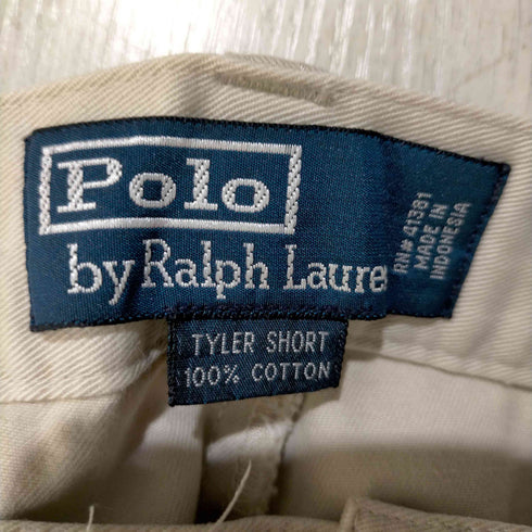 ポロバイラルフローレン Polo by RALPH LAUREN インドネシア製 TYLER SHORT 2タックワイドチノショーツ メンズ FR:36-38