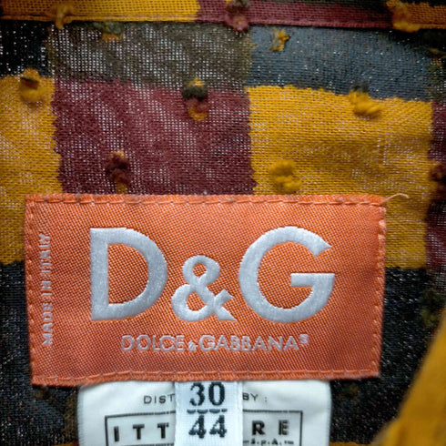 ドルチェアンドガッバーナ DOLCE&GABBANA 00S 総柄ウエスタンシャツ メンズ JPN:44