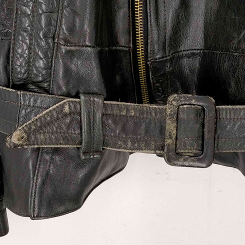 D.R.P. NURNBERG ZIP レザーモーターサイクルジャケット メンズ