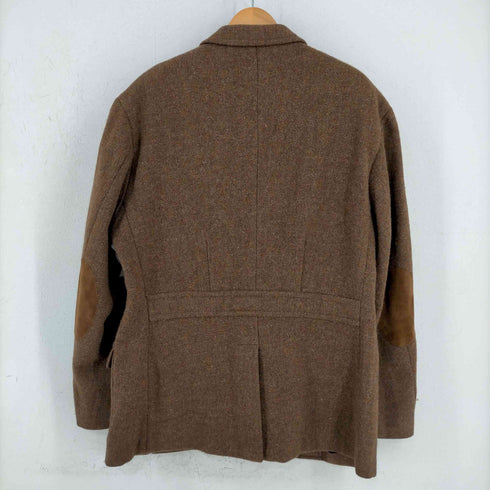 ポロバイラルフローレン Polo by RALPH LAUREN マカオ製 くるみボタン エルボーパッチスウェード 3Bウールジャケット メンズ JPN:XL