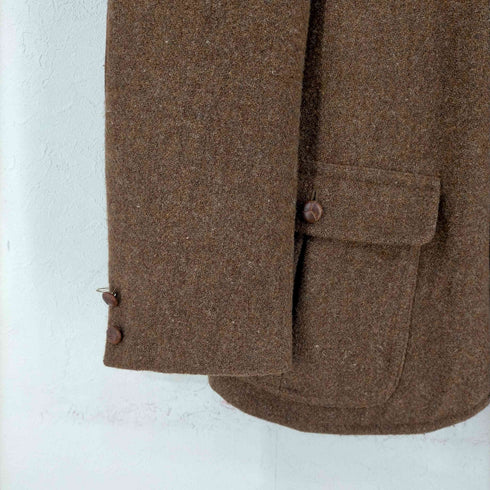 ポロバイラルフローレン Polo by RALPH LAUREN マカオ製 くるみボタン エルボーパッチスウェード 3Bウールジャケット メンズ JPN:XL