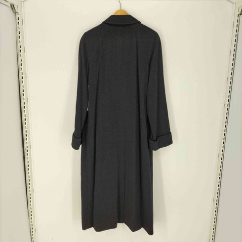 アクアスキュータム AQUASCUTUM カシミヤ100% 比翼 ステンカラー コート レディース