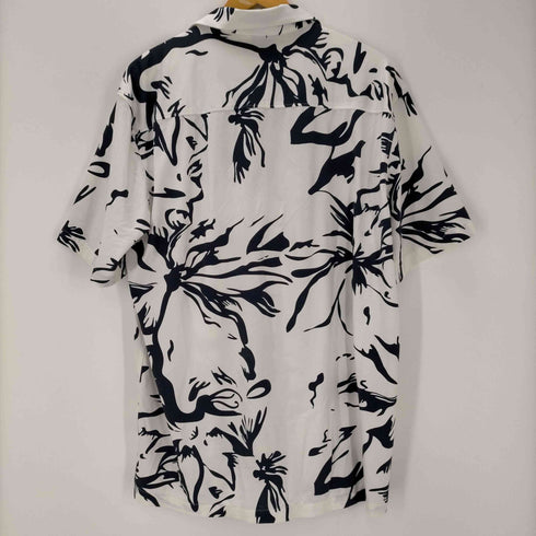 ザラ ZARA REGULAR FIT 総柄 半袖開襟シャツ メンズ import:XL