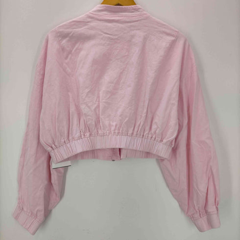 ザラ ZARA CROPPED LINEN BLEND BOMBER レディース JPN:L