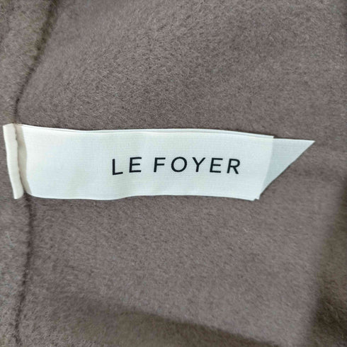 ル フォワイエ le foyer ウール混 コクーンシルエット スタンドカラーリバーコート レディース JPN:38