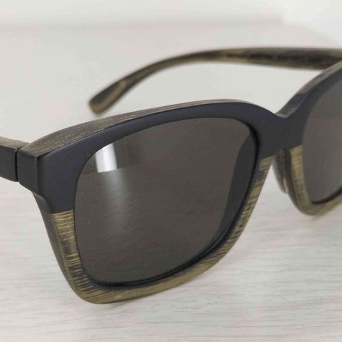 ウェイティングフォーザサン W/SUN waiting for the sun ウッド調フレーム サングラス メンズ