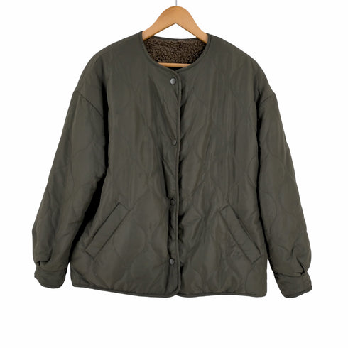 ザラ ZARA リバーシブル ボアキルティングライナージャケット レディース JPN:L