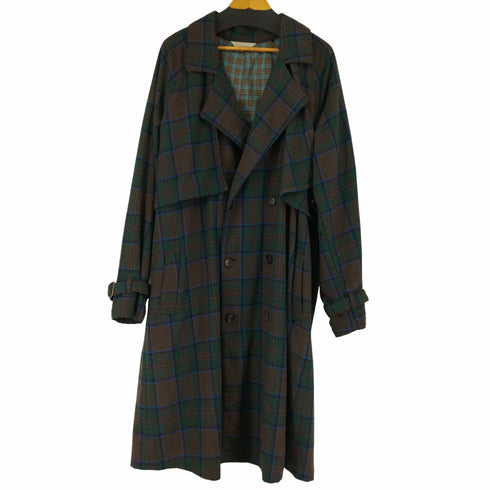 ジエダ Jieda 19AW PLAID TRENCH COAT チェックウールトレンチコート メンズ JPN:2