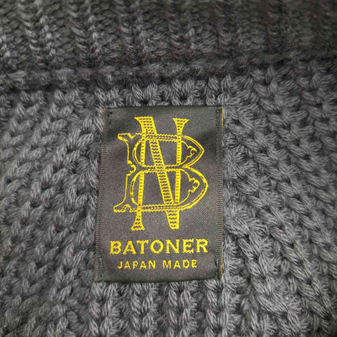 バトナー BATONER SIGNATURE CREW NECK D.Gray メンズ JPN:1