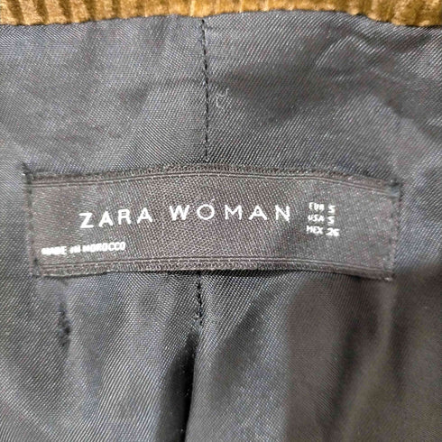 ザラ ZARA コーデュロイダブルチェスターコート レディース JPN:S